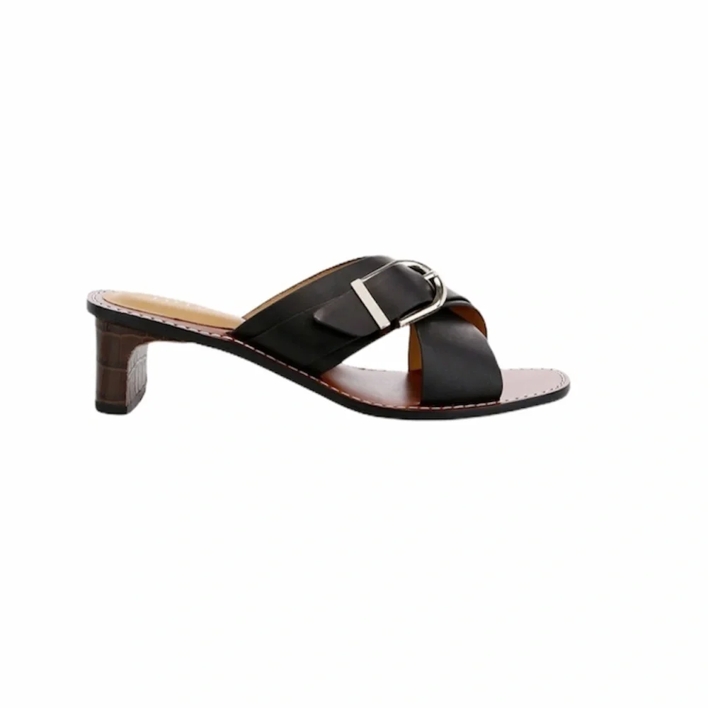 Joie | Landri Buckle Leather Mules